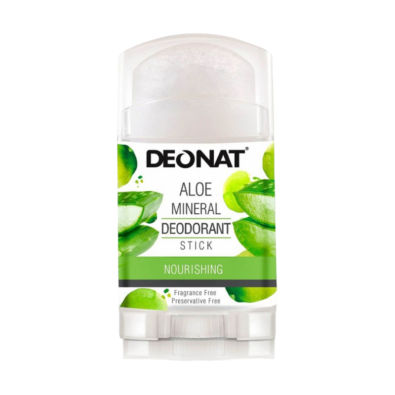 DEONAT ALOE MINERAL DEODORANT STICK ДЕЗОДОРАНТ КРИСТАЛЛ С СОКОМ АЛОЭ